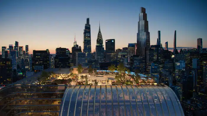 The rooftop skybridge would feature a massive infinity pool.