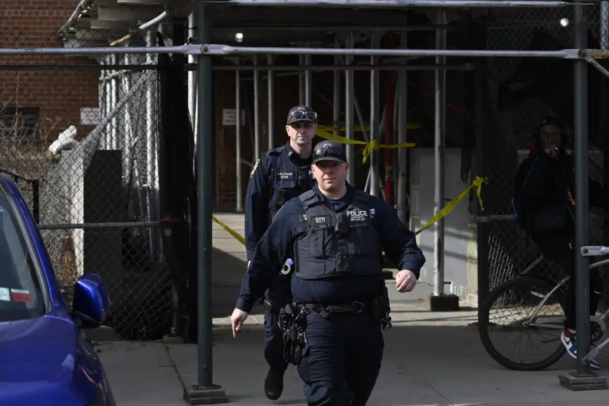 Queens police at scene of shooting