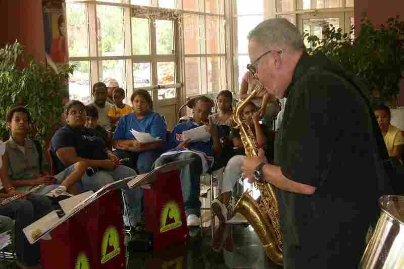 Jackie McLean teaching at The Artists Collective in Hartford, Conn.