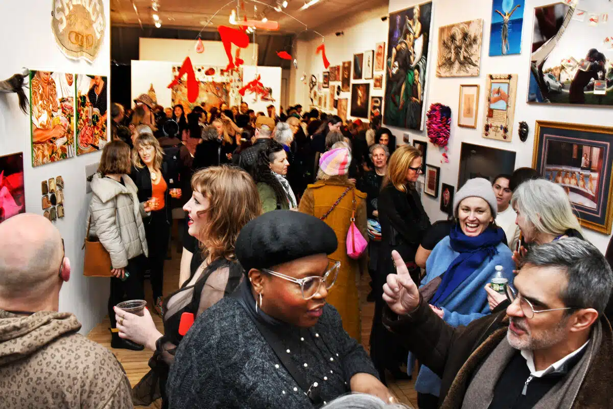 Every Woman Biennial opening night crowd