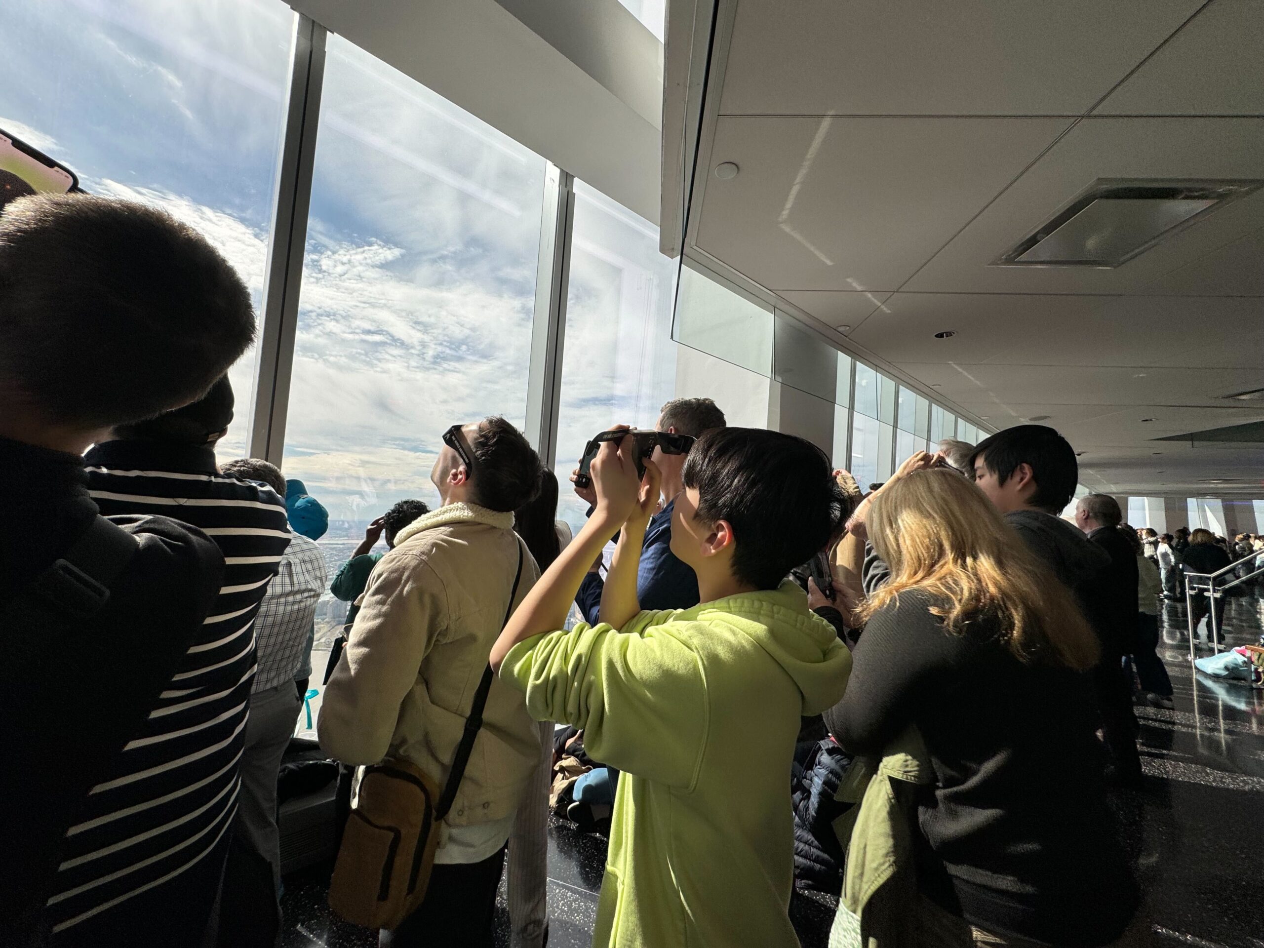 WATCH: Inside One World Observatory’s solar eclipse viewing experience