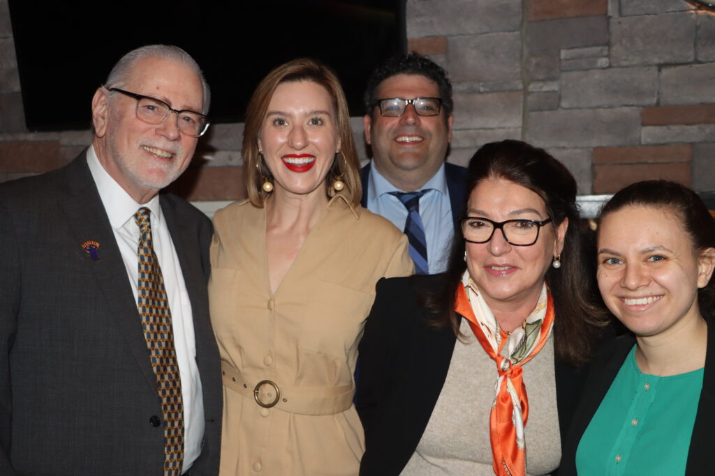 From left: Michael Benjamin, Alexis Riley, Dominic Dale, Suzanne Gennusa and Santorini Rivera.