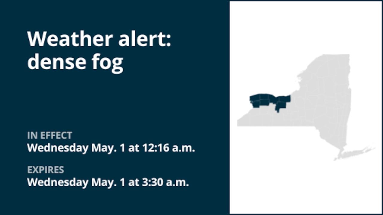 NY weather: Weather alert issued for dense fog in New York until 3:30 a.m. Wednesday