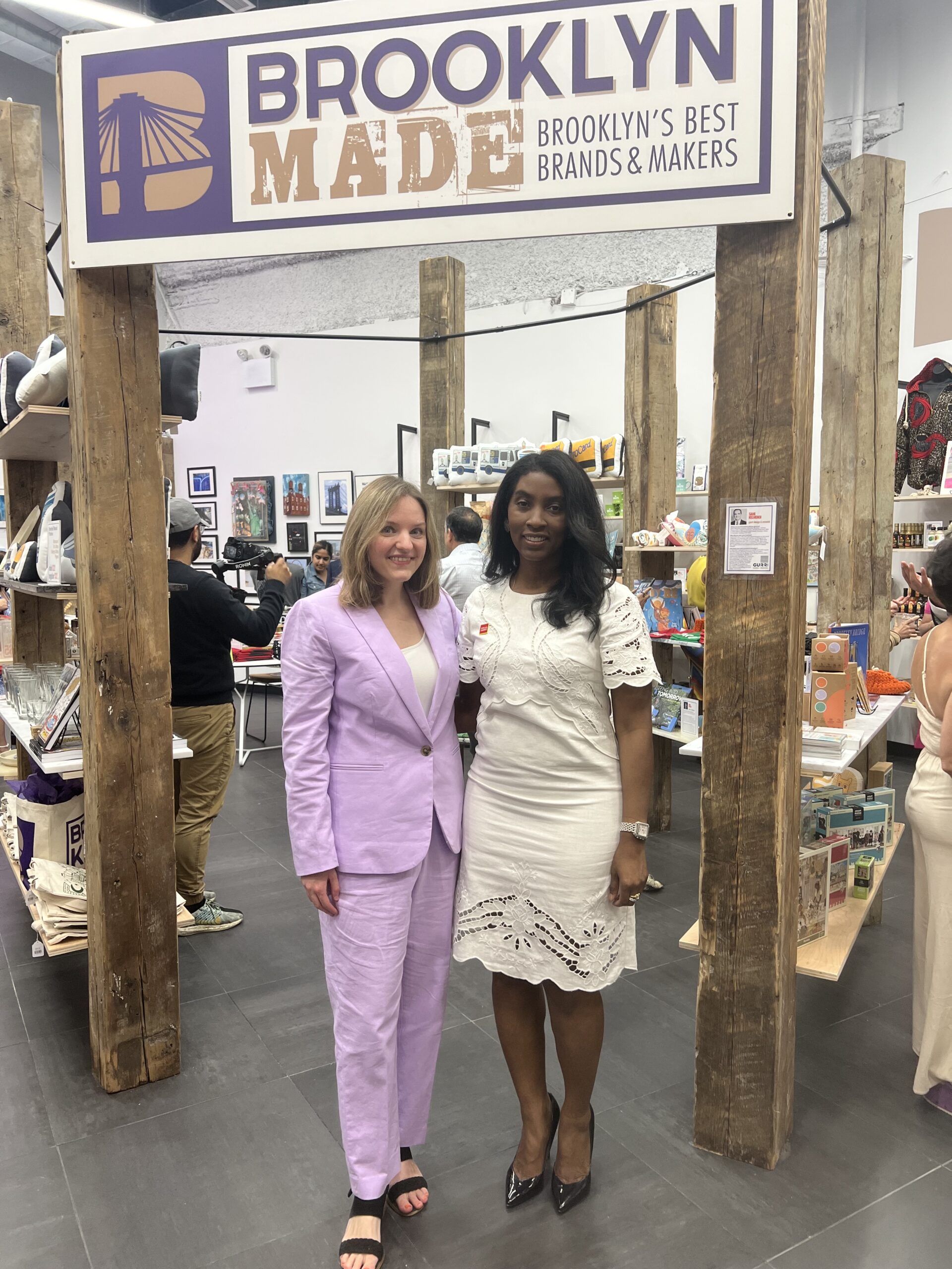 From left: Jacqueline Sansone, vice president of Northeast communications for Wells Fargo alongside Wells Fargo Senior Vice President of Community Relations for the Northeast Region Krissy Moore.