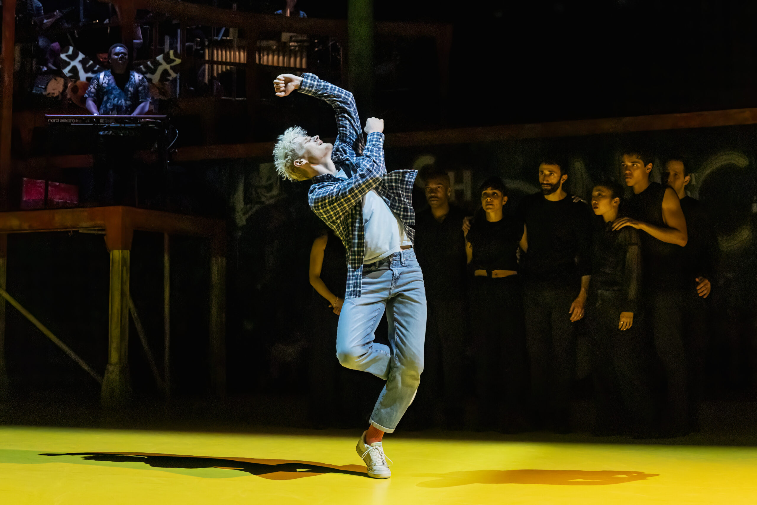 Ben Cook & Broadway
Company of
Illinoise. Photo by Matthew Murphy