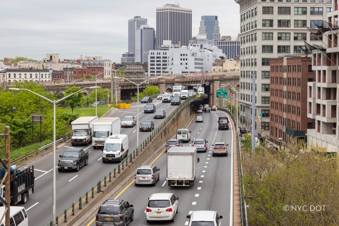 BQE Brooklyn Queens Expressway triple cantilever