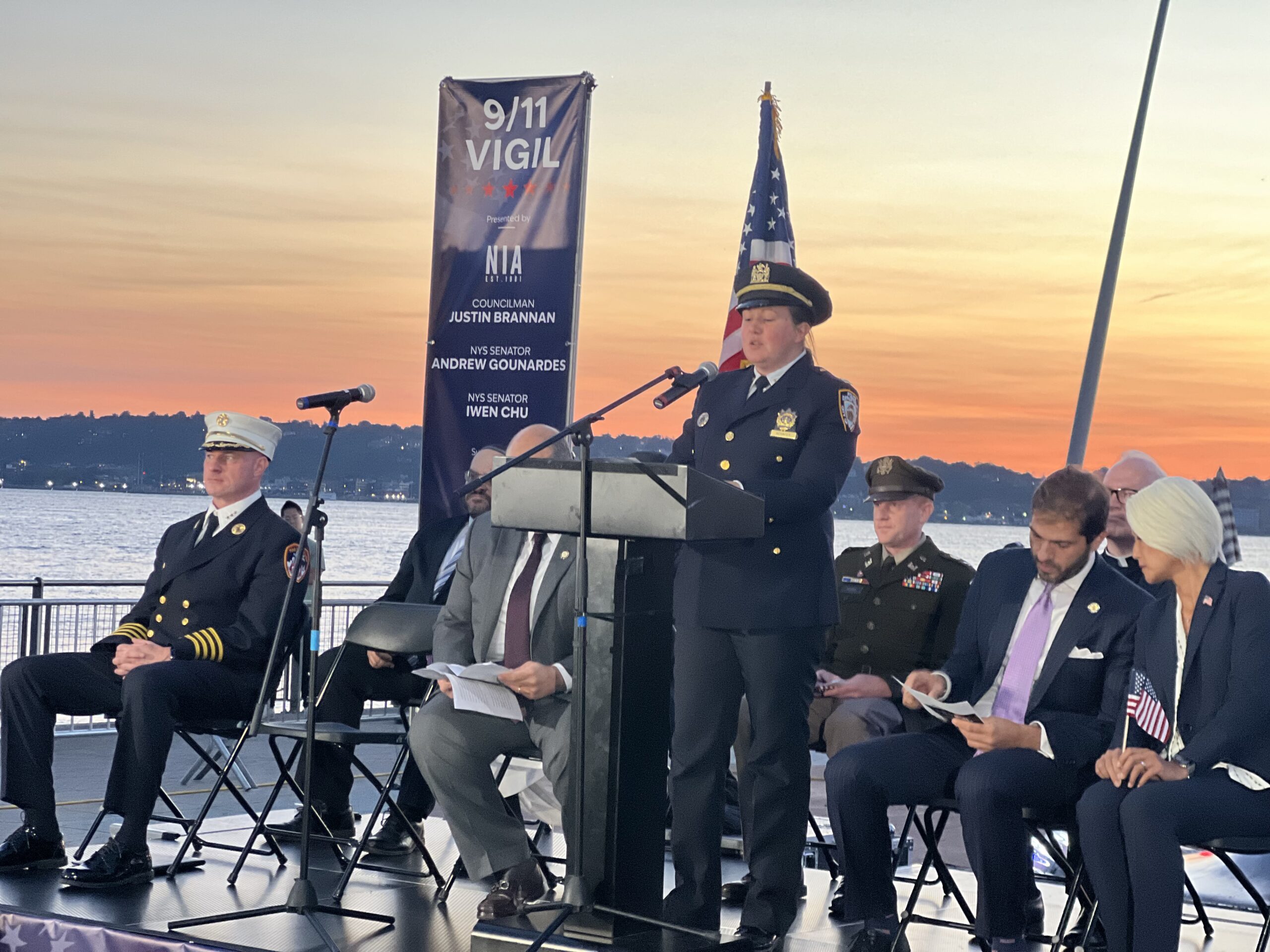 Captain Kristen Schafer, commanding officer 68th Precinct. Photo by Wayne Daren Schneiderman 
