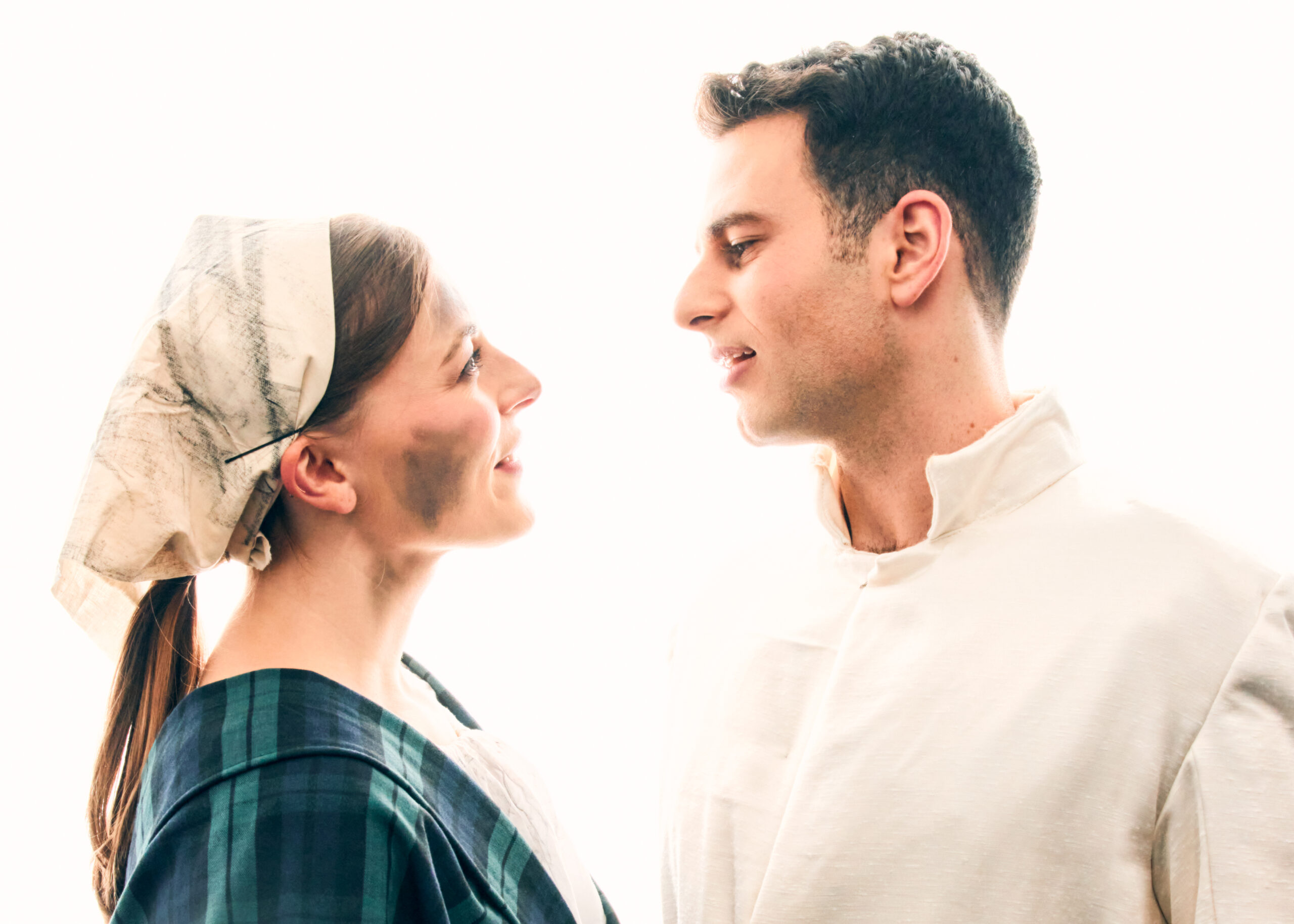 Brooklynite Rachel Naugle as Ella and Amnon Carmi as Prince Topher. Photo by Jovani Demitrie