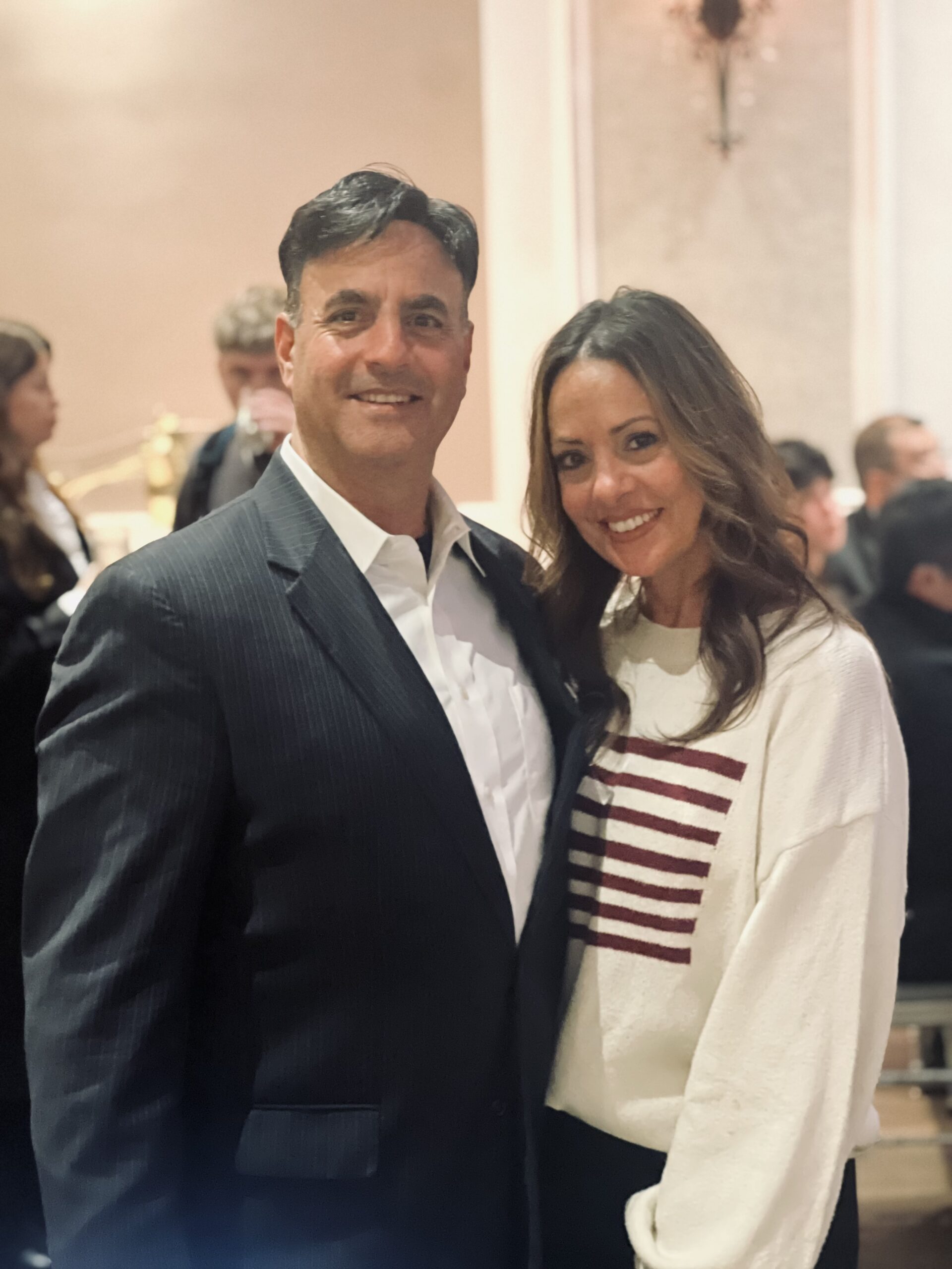 Ted Ghorra, former Kings County Republican Party chair, alongside his wife, Josephine. Photo by Wayne Daren Schneiderman
