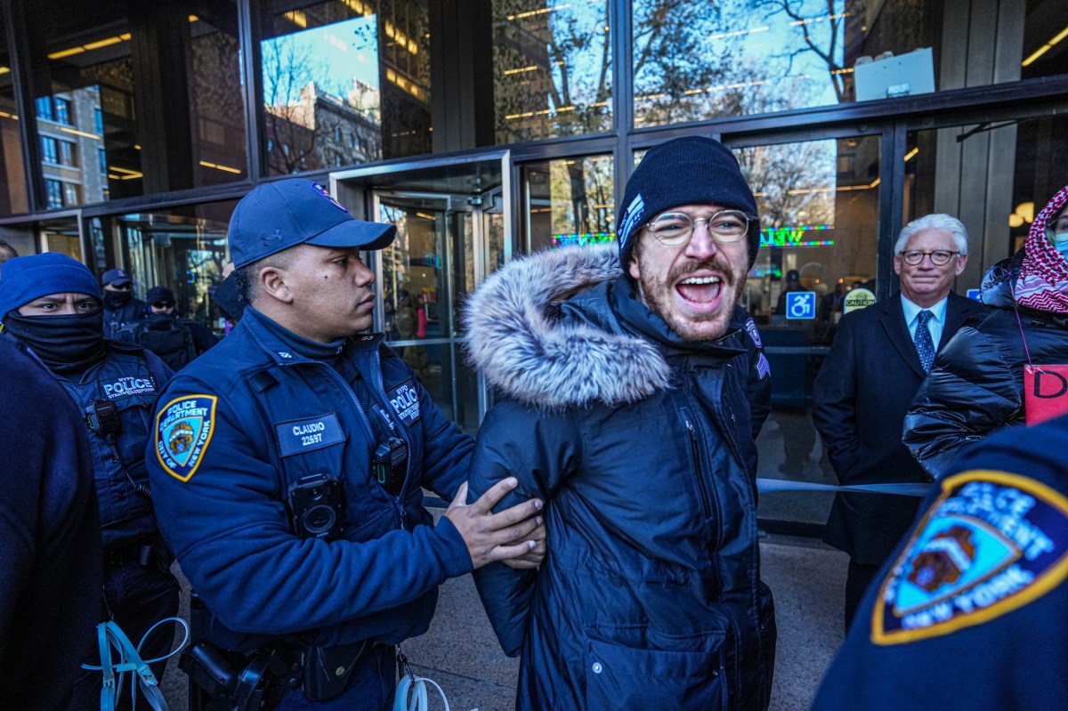 NYU students and professors cuffed after blocking library during latest pro-Palestine protest