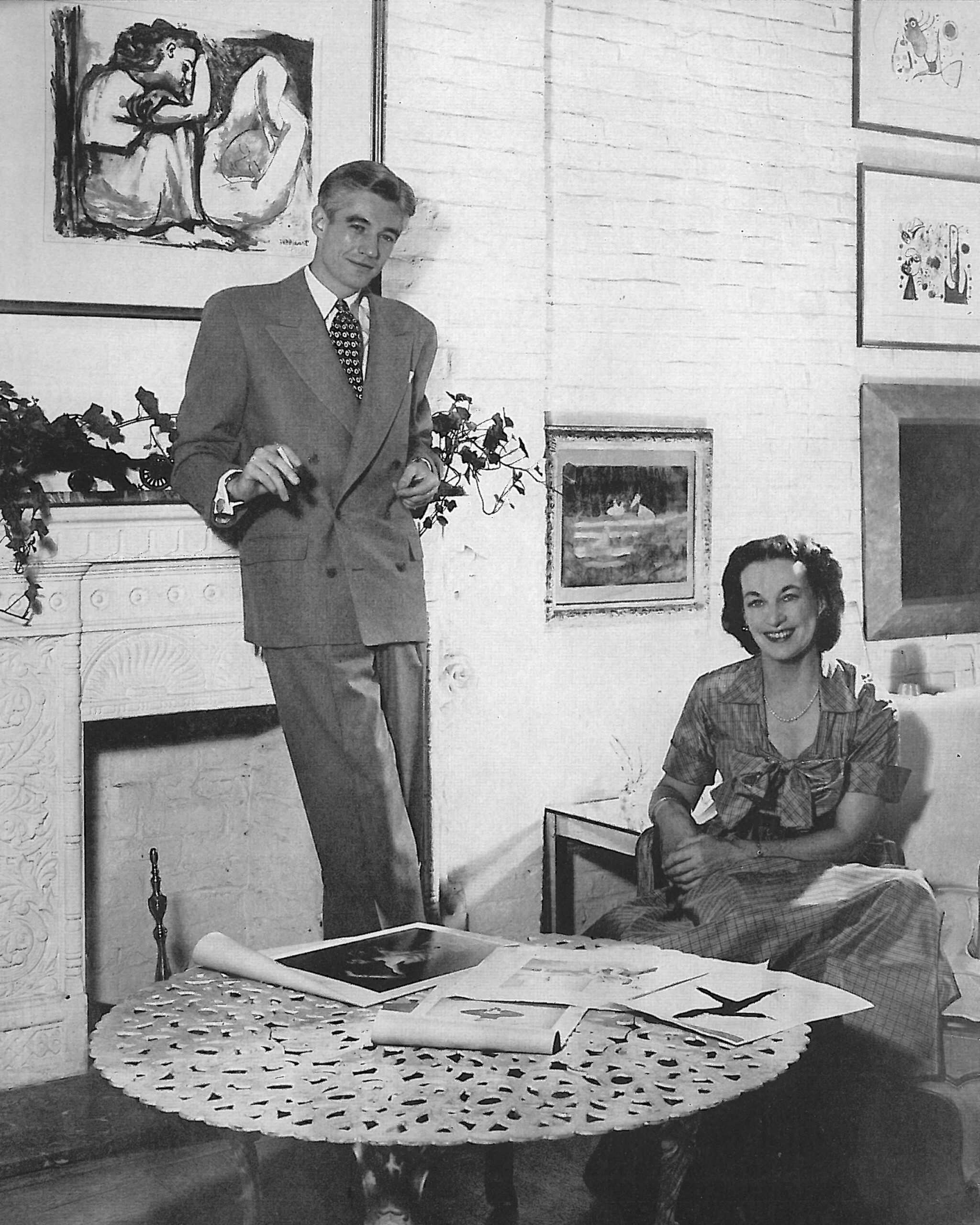 Oliver Smith and Lucia Chase in 1951. Photo by George Platt Lynes, courtesy of American Ballet Theatre