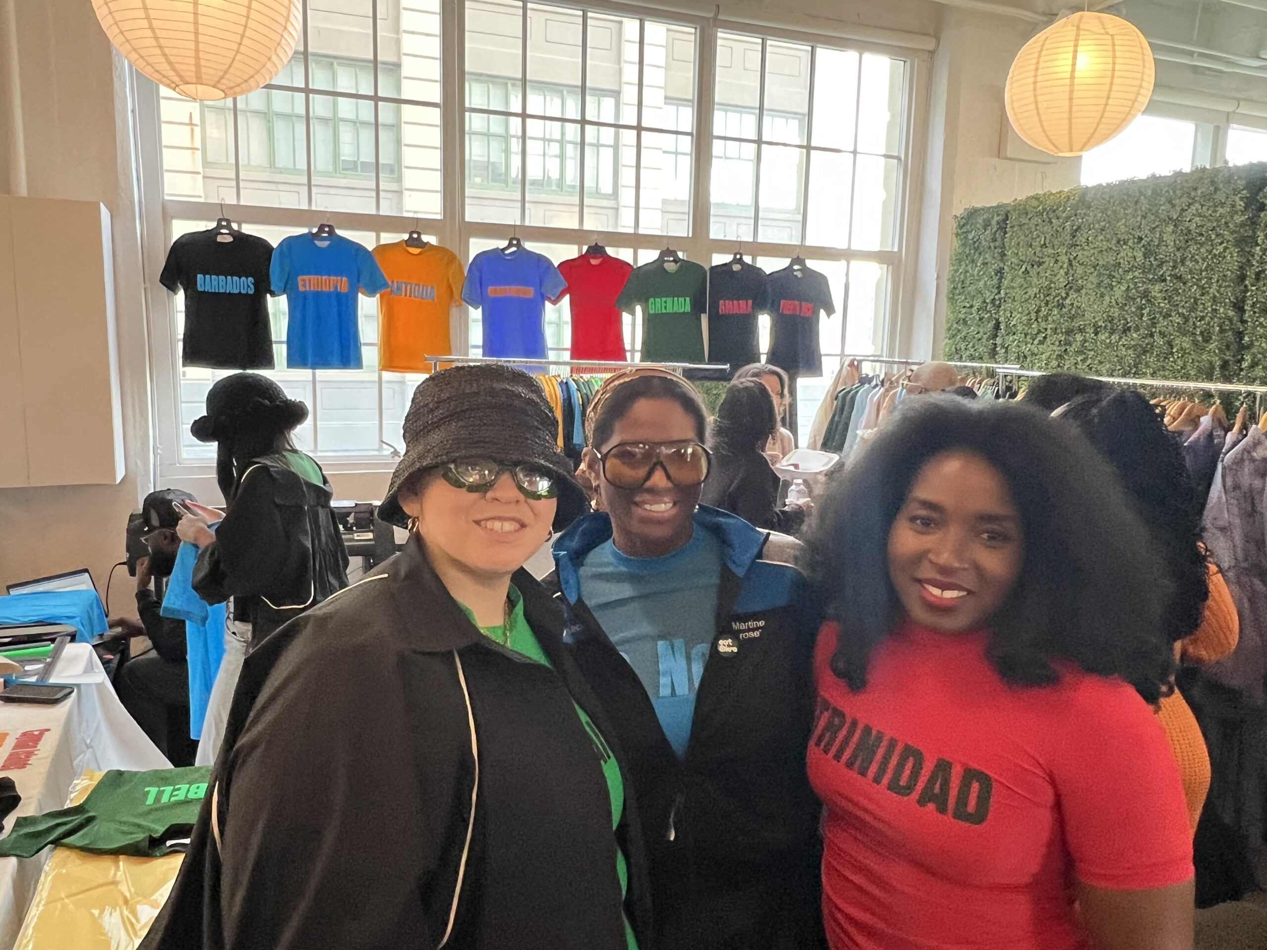 Fe Noel (center), Jazzmin Santiago (left) and Anastacia Prince. Photo by Wayne Daren Schneiderman 